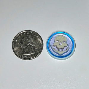 Mathieu Grodet Glass Skull Coin