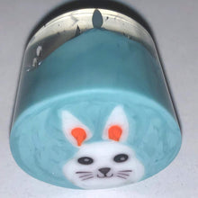 Load image into Gallery viewer, Mathieu Grodet Blue Rabbit End Cane
