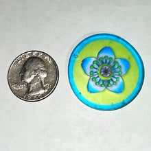 Load image into Gallery viewer, Mathieu Grodet Blue Border Flower Coin
