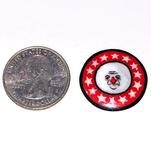 Mathieu Grodet Grumpy Moon Surrounded by Stars Coin