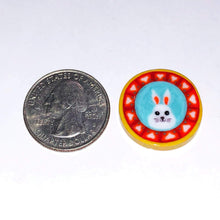 Load image into Gallery viewer, Mathieu Grodet Rabbit Coin Yellow Border
