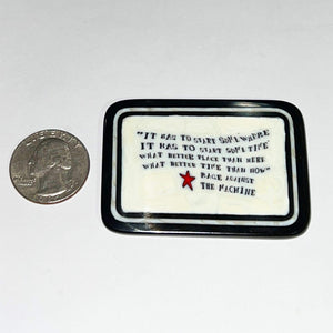Mathieu Grodet Rage Against The Machine Quote Tile