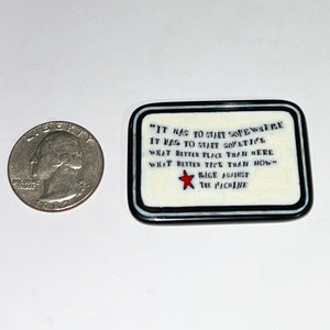 Mathieu Grodet Rage Against The Machine Quote Tile