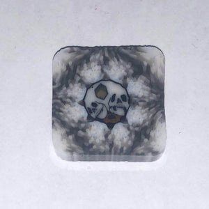 AKM White Multi Skull Murrine #1