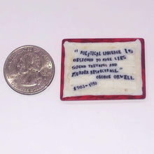 Load image into Gallery viewer, Mathieu Grodet George Orwell Quote Coin
