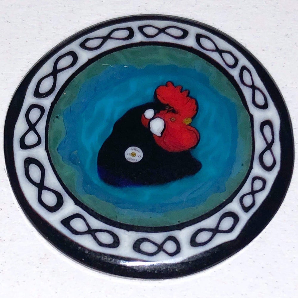 Mathieu Grodet Rooster with Infinity Sign