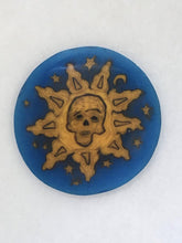 Load image into Gallery viewer, Mathieu Grodet Murrini Bursting Sun with Skull coin
