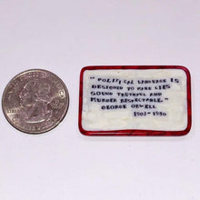 Load image into Gallery viewer, Mathieu Grodet George Orwell Quote Coin
