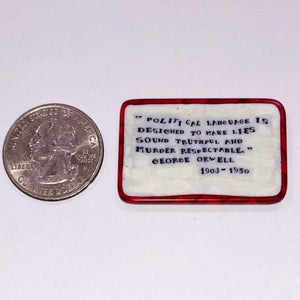 Mathieu Grodet George Orwell Quote Coin
