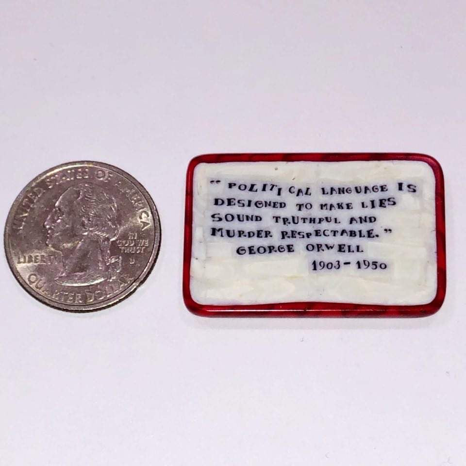 Mathieu Grodet George Orwell Quote Coin