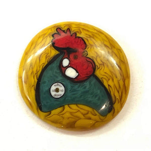 Mathieu Grodet Rooster Yellow Coin