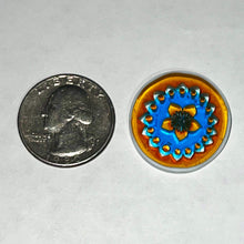 Load image into Gallery viewer, Mathieu Grodet Orange Border Flower coin
