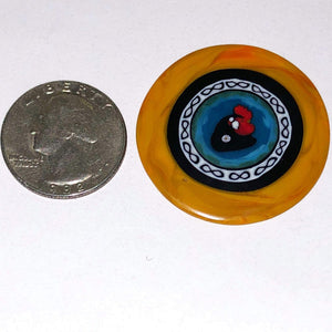 Mathieu Grodet Rooster Yellow with Large Rim