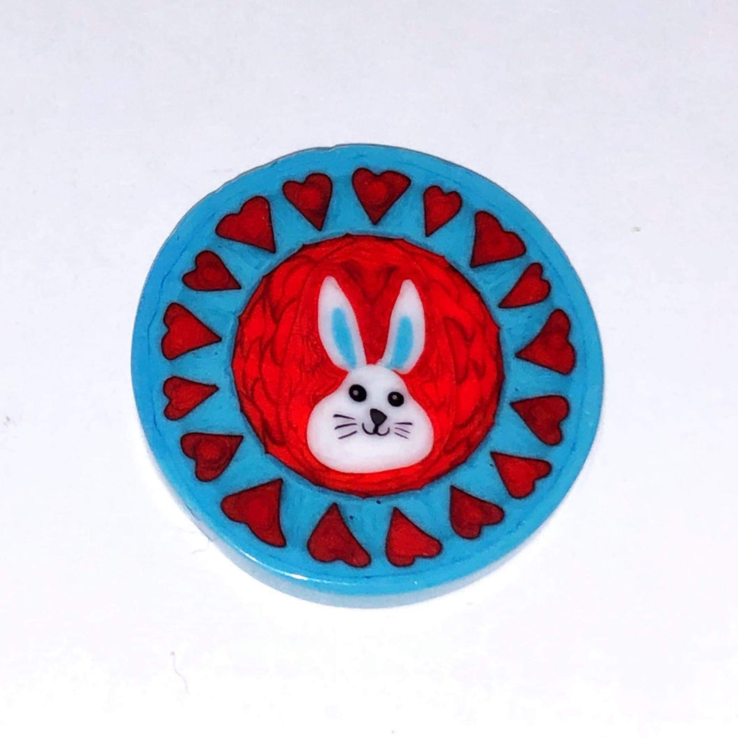 Mathieu Grodet Rabbit Coin with Hearts