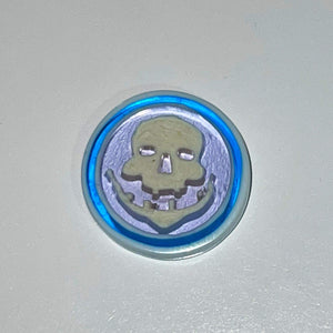 Mathieu Grodet Glass Skull Coin
