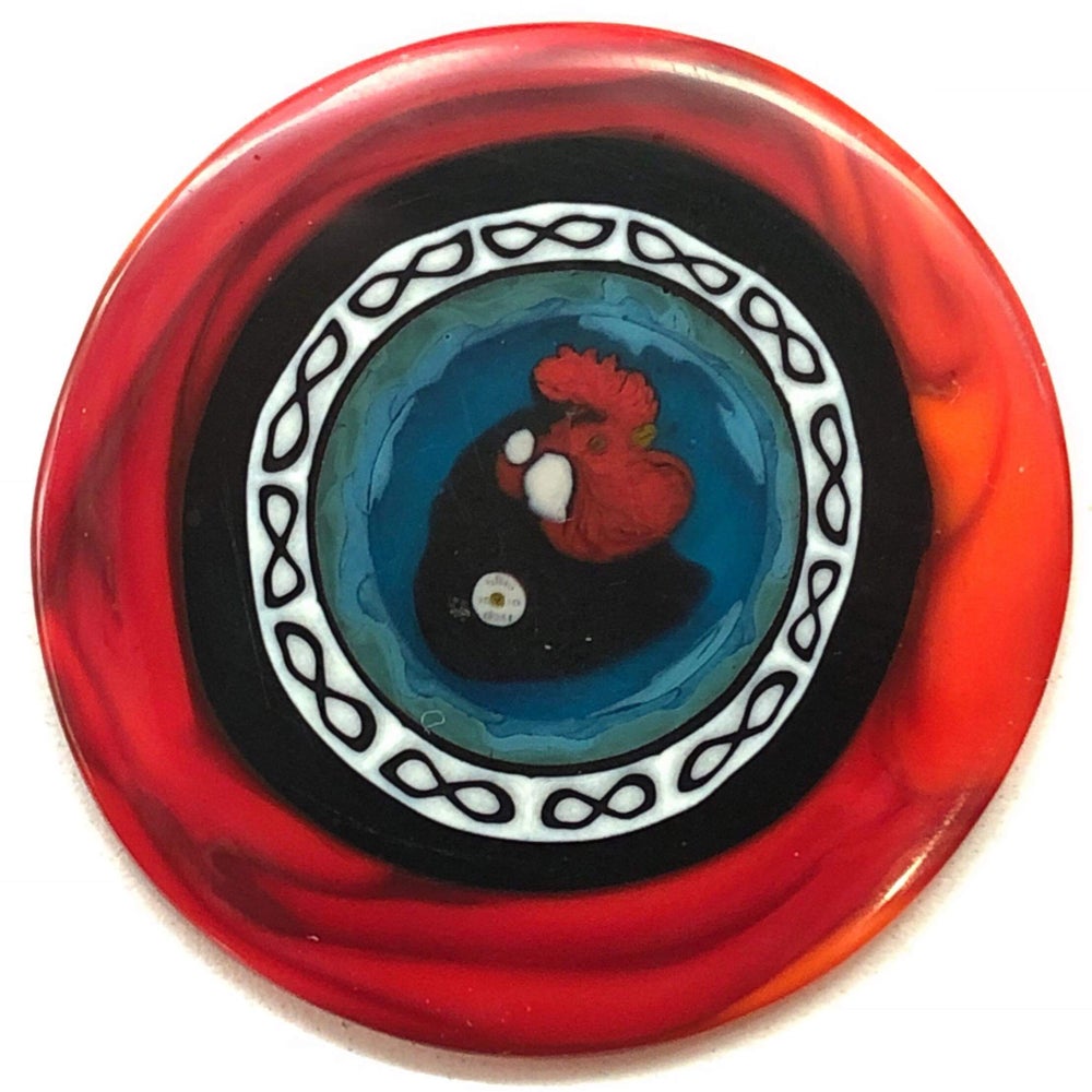 Mathieu Grodet Rooster Red with Large Rim