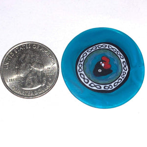 Mathieu Grodet Rooster Blue with Large Rim