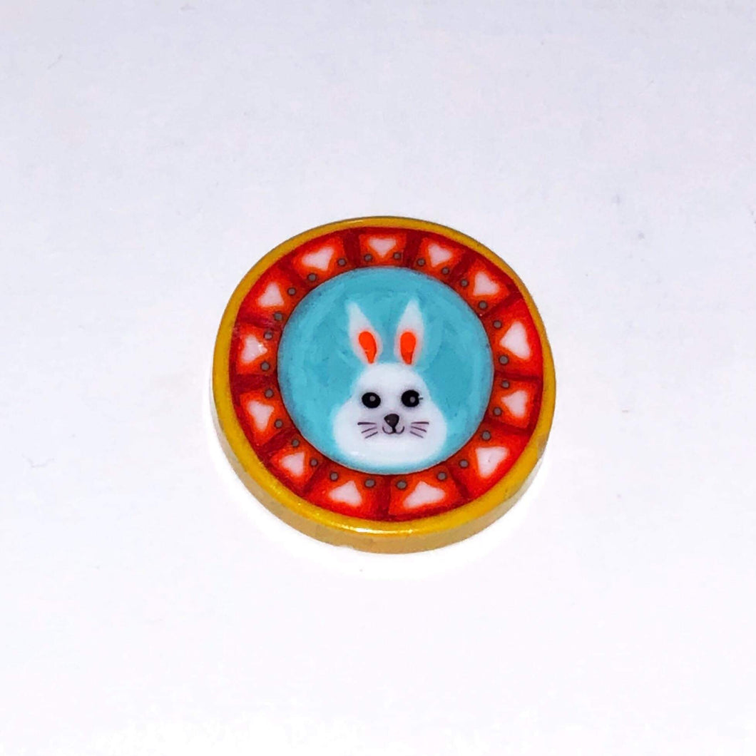 Mathieu Grodet Rabbit Coin Yellow Border