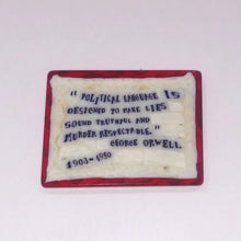 Load image into Gallery viewer, Mathieu Grodet George Orwell Quote Coin
