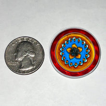Load image into Gallery viewer, Mathieu Grodet Red Border Flower Coin
