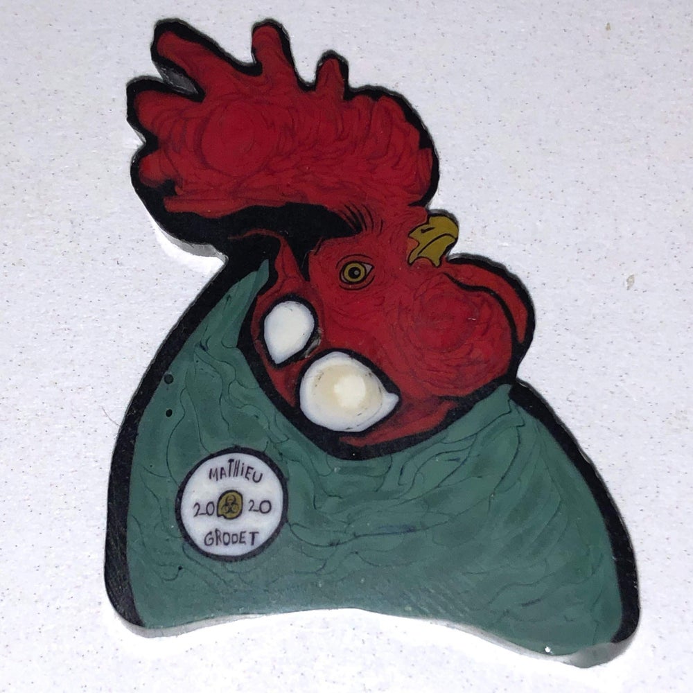 Mathieu Grodet Big Rooster Blue Coin