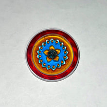 Load image into Gallery viewer, Mathieu Grodet Red Border Flower Coin
