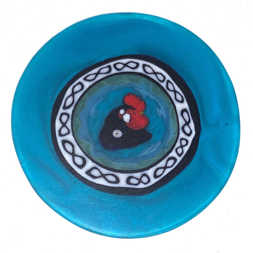 Mathieu Grodet Rooster Blue with Large Rim