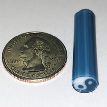 Load image into Gallery viewer, Beth James Blue Ying Yang Cane
